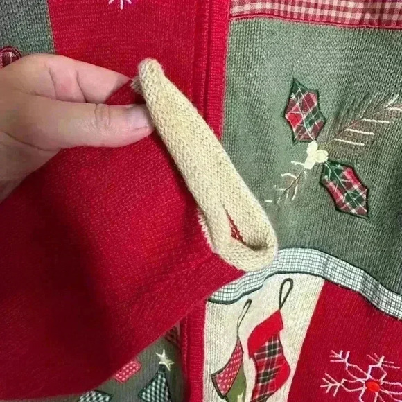VNTG Heirloom Collectibles Christmas Collection Sweater Sz L - Picture 6 of 8